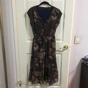 Madewell silk midi dress